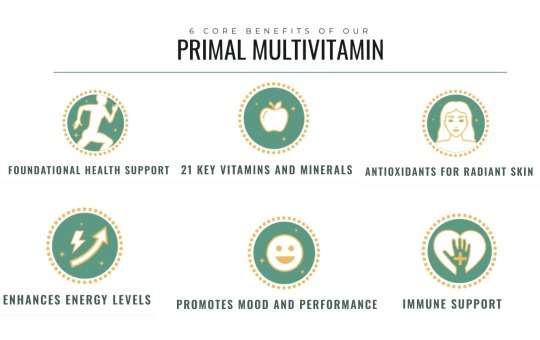 claimed benefits primal harvest multivitamin